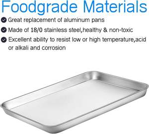 Plateau de cuisson et de service en acier inoxydable 304 du fabricant, plaque de cuisson perforée en métal de qualité alimentaire personnalisée, plateau en aluminium - Product Image 4