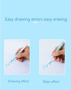 Ensemble de 6 stylos surligneurs effaçables à pointe <span class=keywords><strong>feutre</strong></span> <span class=keywords><strong>pastel</strong></span> pour papier et tissu, marqueur magique - Product Image 2