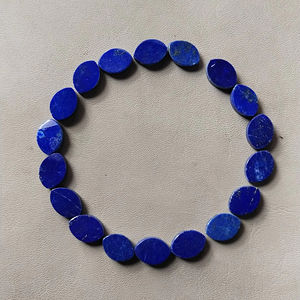 Piedra Preciosa de Lapislázuli Azul Natural de Alta Demanda, Corte Ovalado con Efecto de Luz, 10x14 mm, para la Fabricación de Joyas - Product Image 1
