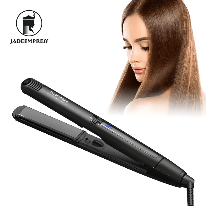 Jadeempress profesyonel Salon saç düzleştirici seramik 2 In 1 saç bigudi düzleştirici güzellik saç aracı