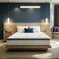 Luxuriöse Moderne Orthopädische Matratze Queen King Size 7-Zonen Taschenfederkern Memory-Schaum Kühlend Abnehmbarer Bezug für Krankenhaus Schlafzimmer