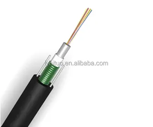 Unitube Optical fiber cable GYXTW Armored with steel wire reinforcement elements