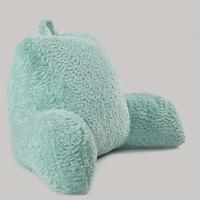 Vente en gros, soutien lombaire doux pour la maison, coussin dorsal, oreiller de lecture en peluche, oreiller de dossier avec bras
