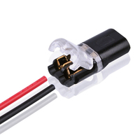 Approvisionnement d'usine D2 type borne d'épissure rapide 2P connecteur de fil de lumière LED basse tension