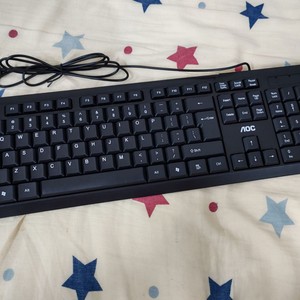 AOC Kb 161 <b>Wired</b> Full Size Membrane <b>Keyboard</b> 104 Keys Business Use - Product Image 3