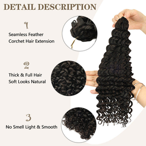 Fabricante Mayorista de Extensiones de Cabello Remy Virgen 12A, con Punta de Pluma, para Trenzado con Ganchillo, Cabello Humano Natural en Paquetes para Mujeres - Product Image 5