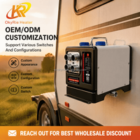 Chauffage d'appoint diesel OkyRie, direct usine, 8-10KW, robuste, à quatre sorties, avec contrôle par application, tout-en-un