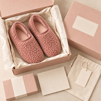 Chaussons d'intérieur neutres en peluche sherpa, ergonomiques, en mousse à mémoire de forme, pour le dropshipping et l'approvisionnement de marques de boutiques