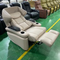 Luxuriöse Theater möbel Leder kino Einsitziger Sessel Villa Wohnzimmer Power Recliner Sofa Media Room Sofa