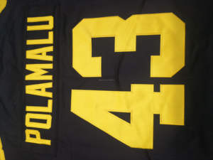 Kualitas Terbaik # 43 Troy Polamalu # 12 Terry Bradshaw # 36 Jerome Bettis # 7 Jersey Sepak Bola Amerika Retro Ben Roethlisberger - Product Image 3