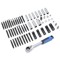 MT-TOOLS 58 pièces – Kit d'outils de démontage et d'installation d'amortisseurs en acier avec douilles de montage supérieur