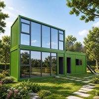 Maison mobile préfabriquée de luxe moderne et isolée de 40 pieds ou 20 pieds, deux chambres, à vendre, maison conteneur extensible