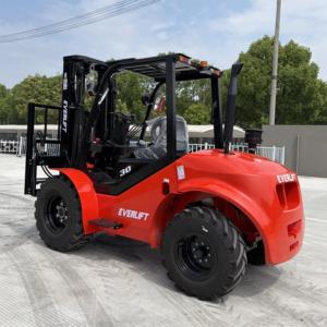 Forklift Medan Berat 4x4 Diesel Off Road Konstruksi Tugas Berat Semua Cuaca Truk Pengangkat Luar Ruangan Mesin China - Product Image 4
