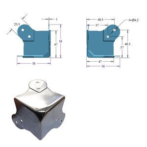 מגן פינתי אביזרי מארז נייד טיסה פינת זווית ישרה מגן מתכת תושבת - Product Image 4