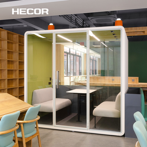 Cabina telefónica móvil para el hogar, cápsulas insonorizadas para reuniones acústicas de oficina con vidrio laminado - Product Image 6