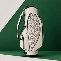 Sac de golf brodé à motif de défilement de vigne de la dynastie Tang de style chinois