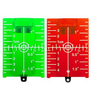 Tablero de objetivo para nivelador láser, rojo y verde, con escala y reflector magnético para nivelación de techos 111 - Product Image 1