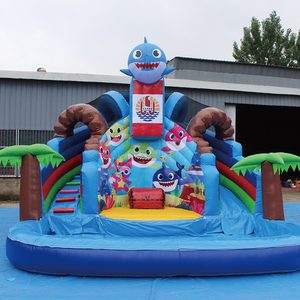 Thương mại ngoài trời Inflatable Combo trượt nước với hồ bơi Inflatable Pokemon Balls - Product Image 6