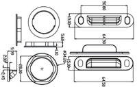 Serrure à bouton-poussoir ronde sans clé, loquet à bouton-poussoir en alliage de zinc et ABS pour camping-car, bateau, boîte à outils, armoire, installation facile, plusieurs finitions