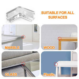 Protector de silicona para seguridad de bebés y niños, cubierta protectora para bordes de mesa, protectores de bordes anticolisión, 4 uds./10 Uds. - Product Image 4