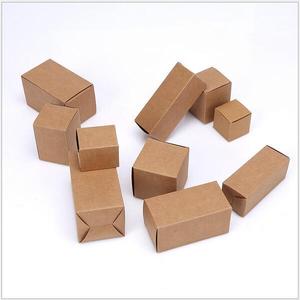 Custom Natural Small Brown Kraft Paper Packaging Box for Gift Cosmetics