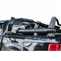 Barre de protection universelle robuste Shark Sports avec éclairage LED noir mat pour Hilux Ranger Raptor D-Max NP300 Navara Triton Amarok à fixation par boulons