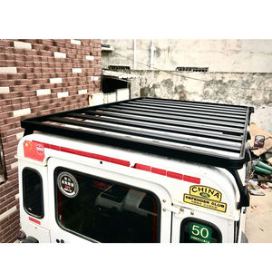 Support en aluminium pour toit plat, en Alum, pour Land Rover Defender 90 - Product Image 1