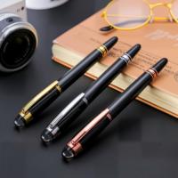 Stylo de luxe de marque avec logo personnalisé, couronne en cristal, fournitures de bureau, cadeaux haut de gamme pour ingénieur
