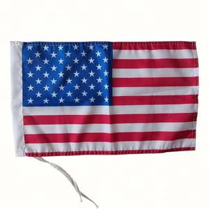 Drapeau de voiture personnalisé noir et rouge, style américain, à suspendre, pour accessoires diplomatiques - Product Image 4