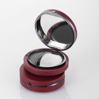 Nieuwe design wijnrode magnetische air cushion compact poeder verpakking cushion compact doosje voor make-up cosmetica verpakking nude kleur