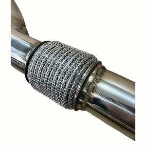 Bajante de escape SS304 de 3,5 "para 2013 + VW Golf MK7 MK7.5 GTI Jettle Seat Leon Cupra 5F/RS 5E <span class=keywords><strong>TFSI</strong></span> Audi <span class=keywords><strong>A3</strong></span> Downpipe - Product Image 6