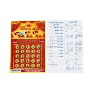 Cartes à gratter personnalisées, tickets de jeu à gratter écologiques, cartes à gratter de loterie personnalisées - Product Image 5