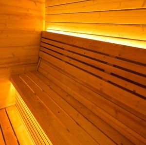 Sauna en bois massif d'extérieur populaire SANSHENG avec vestiaire <span class=keywords><strong>pour</strong></span> <span class=keywords><strong>2</strong></span> <span class=keywords><strong>personnes</strong></span>, sauna en bois cubique imperméable - Product Image 6