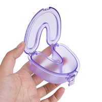 Boîte de rangement portable transparente en forme de U pour aligneurs dentaires, étui pour appareil orthodontique, conteneur transparent pour prothèses dentaires pour traitement orthodontique