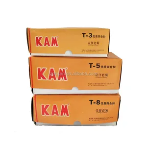 KAM — boutons à pression ronds, de forme brillante ou mate, 3 T5 T8, 60 couleurs, vente en gros, en Stock, livraison gratuite