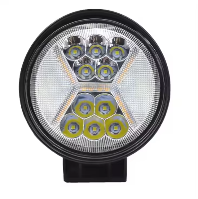 FDN Amber LED Daytime Running Lights DRL Fog Lights 12V/24V Waterproof OffRoad Auxiliary Lights