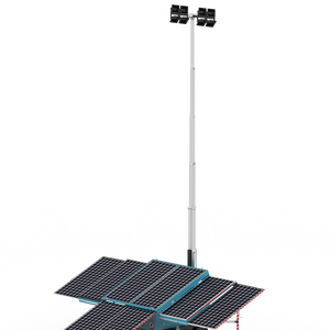 Portable 9m Solar <b>Lighting</b> Tower 360 Degree Rotation Mobile 8*150W <b>LED</b> <b>Lighting</b> Tower with Factory Price - Product Image 1