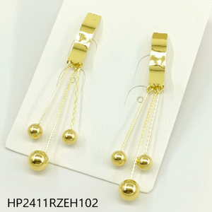 Pendientes de tuerca con diseño de sol para mujer, Perla de diamante geométrico de cobre para boda, fiesta informal, accesorios de regalo religioso - Product Image 1