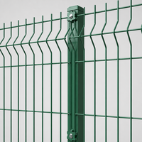 Clôture en fil métallique soudé en V 3D facile à assembler pour les bordures de jardin et l'aménagement paysager