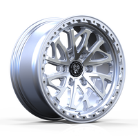 Rines de Aleación Personalizados 18x8.5 6x139.7 4x4 Estilo Beadlock DOT VIA para SUV, Camionetas, Vehículos Todoterreno y Autos de Pasajeros