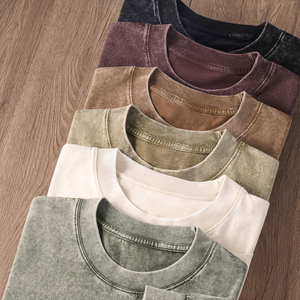 Vêtements d'automne <span class=keywords><strong>et</strong></span> d'hiver pour hommes T-shirt à manches longues Loose 100% Cotton T-shirt - Product Image 2