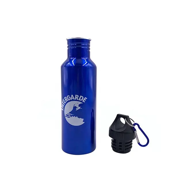 OEM लोगो पीपी ढक्कन के साथ BPA मुक्त खेल धातु एल्यूमीनियम पानी की बोतलें