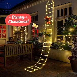 Santa Claus <span class=keywords><strong>LED</strong></span> năng lượng <span class=keywords><strong>m</strong></span>ặt trời thang ánh sáng nhà vườn sân cảnh quan bầu không khí ánh Sáng Cây giáng sinh trang trí - Product Image 1