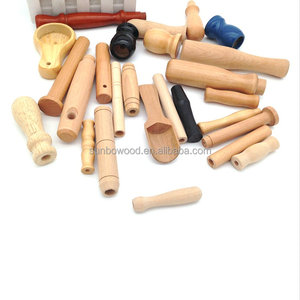 Tùy chỉnh rắn bằng gỗ công cụ xử lý cho các công cụ nhà bếp Máy xay cà phê xử lý dụng cụ cầm tay xử lý BBQ ngã ba - Product Image 5