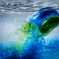 Lessive liquide en gel sous marque blanche, largement utilisée, capsules de lessive écologiques pour le lavage des vêtements