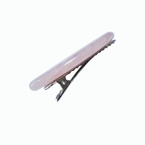 Prix de gros Barrettes à cheveux en quartz rose pour femmes, pinces à cheveux décoratives, accessoires pour cheveux - Product Image 3