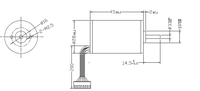 Moteur sans balais à courant continu haute efficacité 24 volts 30000 tr/min en acier et aluminium à aimant permanent pour aspirateur, moteur sans balais IE 3 0,12A