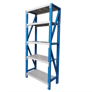 Étagères en acier double face robustes à 6 couches RUT Support vertical roulé pour une utilisation en <span class=keywords><strong>magasin</strong></span> Étagère en bois double face à double baie - Product Image 1