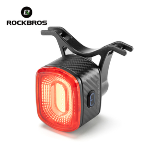 Lanterna Traseira de Bicicleta com Freio de Frequência Comum, Recarregável Tipo-C, Bateria 3.7V, LED, À Prova D'água IPX6, para Ciclismo com 4 Modos - Product Image 6