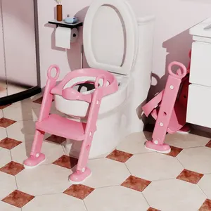 Hot Baby Potty Seat Producten Voor Het Trainen Van Baby Om De Toiletproducten Met Ladders Te Gebruiken